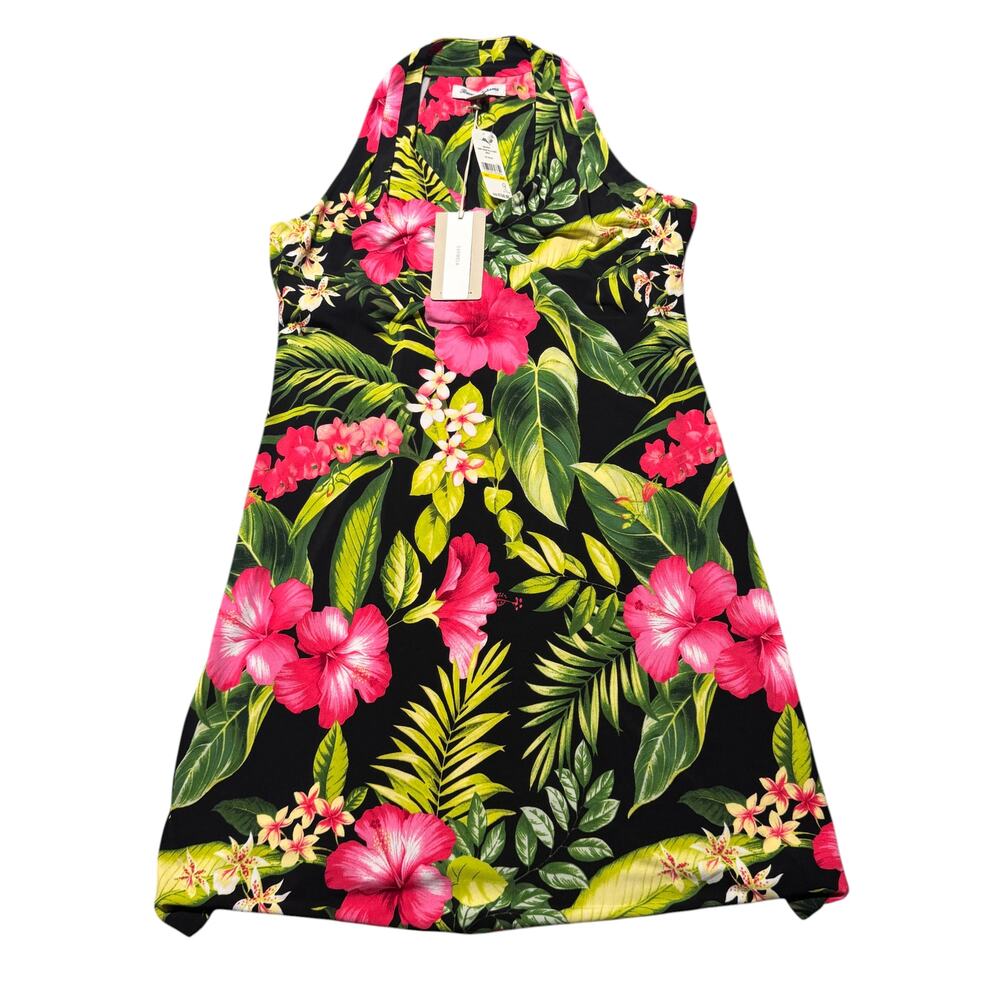 NWT Tommy Bahama Sandy Grand Villa Halter Dress Womens M Multicolor Floral Print - Picture 2 of 12